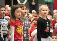 students singing