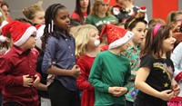 students dancing