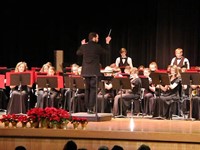 band students performing