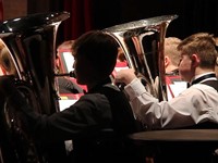 students playing instruments