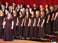 students singing in chorus