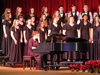 students singing in chorus
