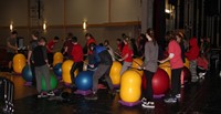 students drumming