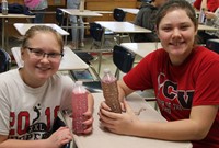 students with mindfulness bottles