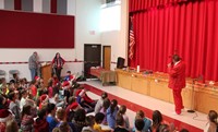 students singing