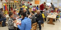 wide shot of pre k classroom