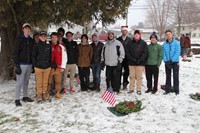 business club members standing with mister krause