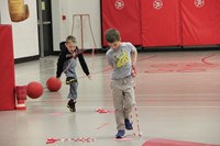 students participating in physical education heart unit 16