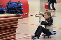 students participating in physical education heart unit 1