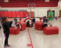 students participating in physical education heart unit 11