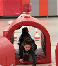 students participating in physical education heart unit 10