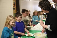 teachers serving students taco ingredients 4