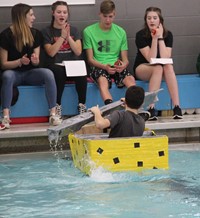 Middle School Cardboard Boat Races 67