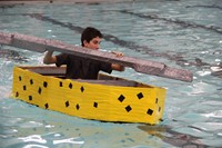 Middle School Cardboard Boat Races 64