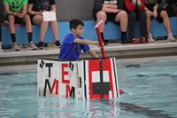 Middle School Cardboard Boat Races 61