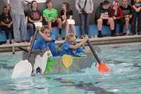 Middle School Cardboard Boat Races 55