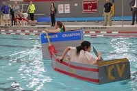 Middle School Cardboard Boat Races 47