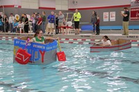 Middle School Cardboard Boat Races 46