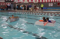 Middle School Cardboard Boat Races 41