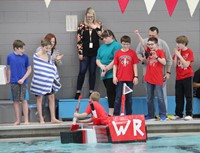 Middle School Cardboard Boat Races 38