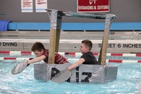 Middle School Cardboard Boat Races 35