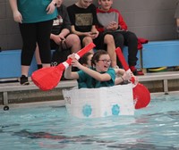 Middle School Cardboard Boat Races 30