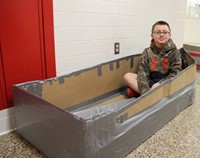 Middle School Cardboard Boat Races 10