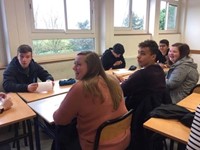 additional students sitting in classroom