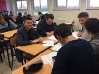 students sitting in classroom