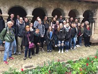 group of students outside