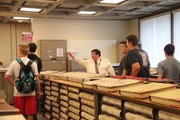 students learning about book records