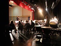 behind the scenes of band performance