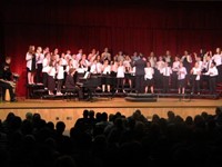 students dancing and singing