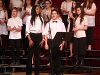 students singing duet