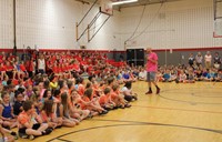 Students Pie Staff in Face 1