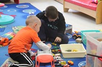 students playing with toys