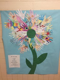 art work in hallway