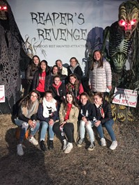 Chenango Valley French Exchange students at reapers revenge