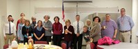 Chenango Valley teachers meeting with French teachers