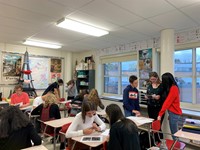 french students in classroom