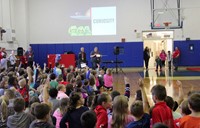 wide shot of students taking part in curiosity activity