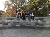 students at niagra falls state park