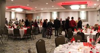 wide shot of recognition ceremony venue