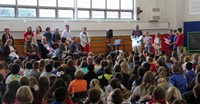 honorees at chenango bridge elementary event