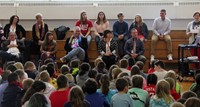 honorees at chenango bridge elementary event