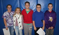 five chenango bridge students that asked honorees questions