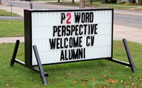 chenango bridge marquee welcoming honorees