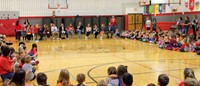 honorees at port dickinson elementary event