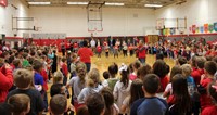 honorees at port dickinson elementary event