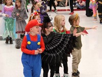 students in parade